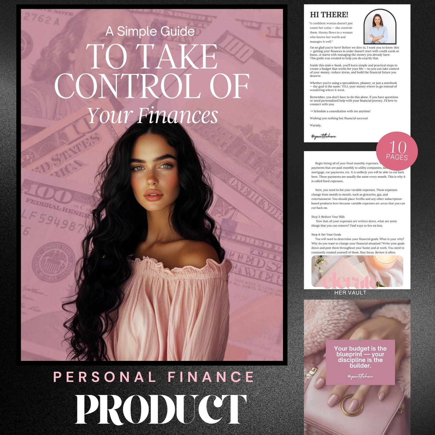 Budgeting Lead Magnet for Financial Coaches – Canva Template Finance Guide to Grow Your Email List