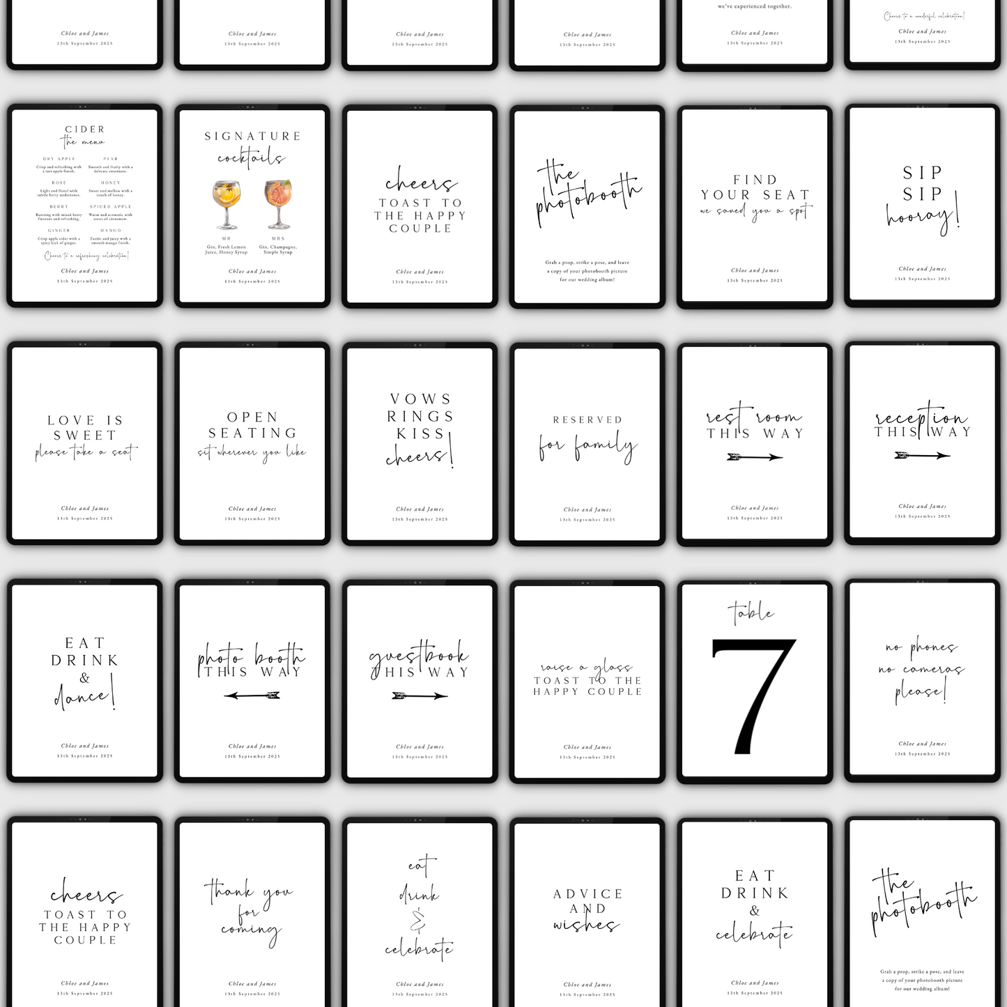white wedding templates. www.elevatehervault.com