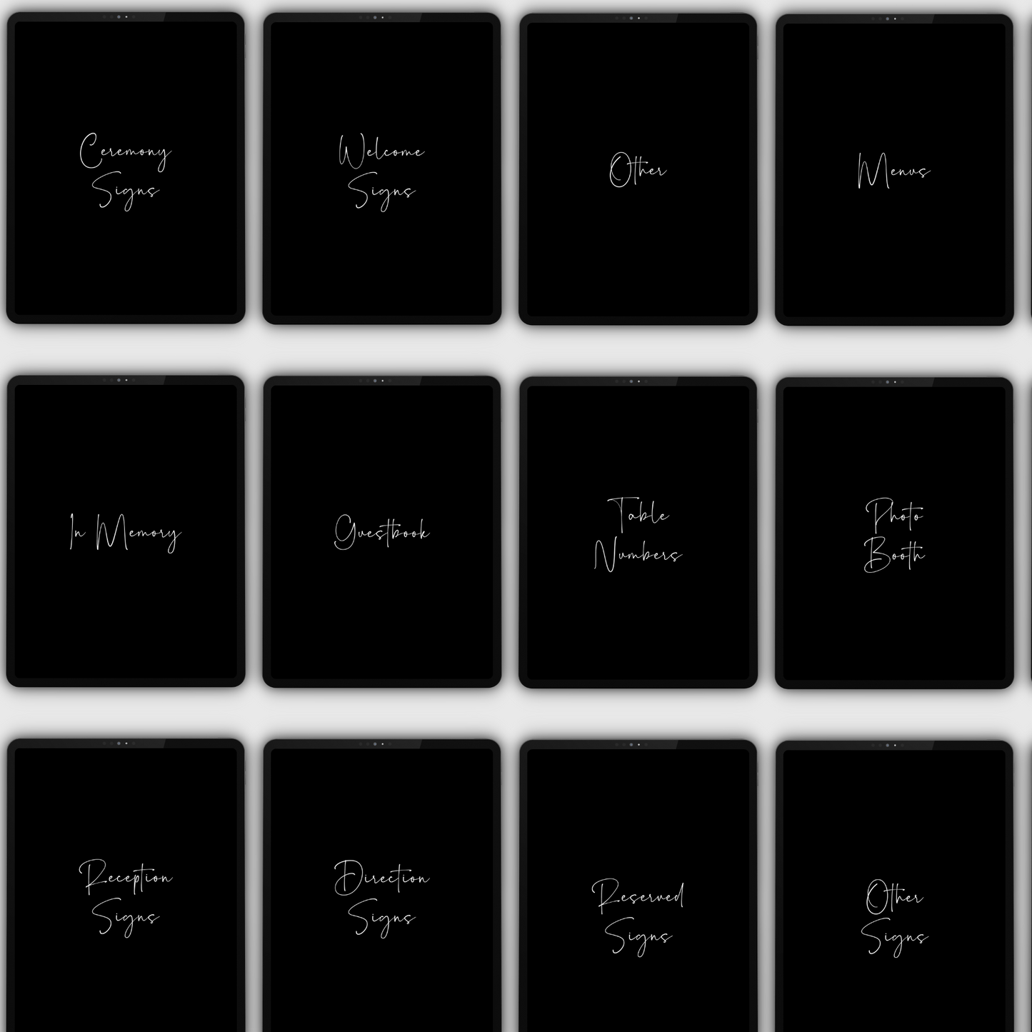 black and white wedding templates www.elevatehervault.com