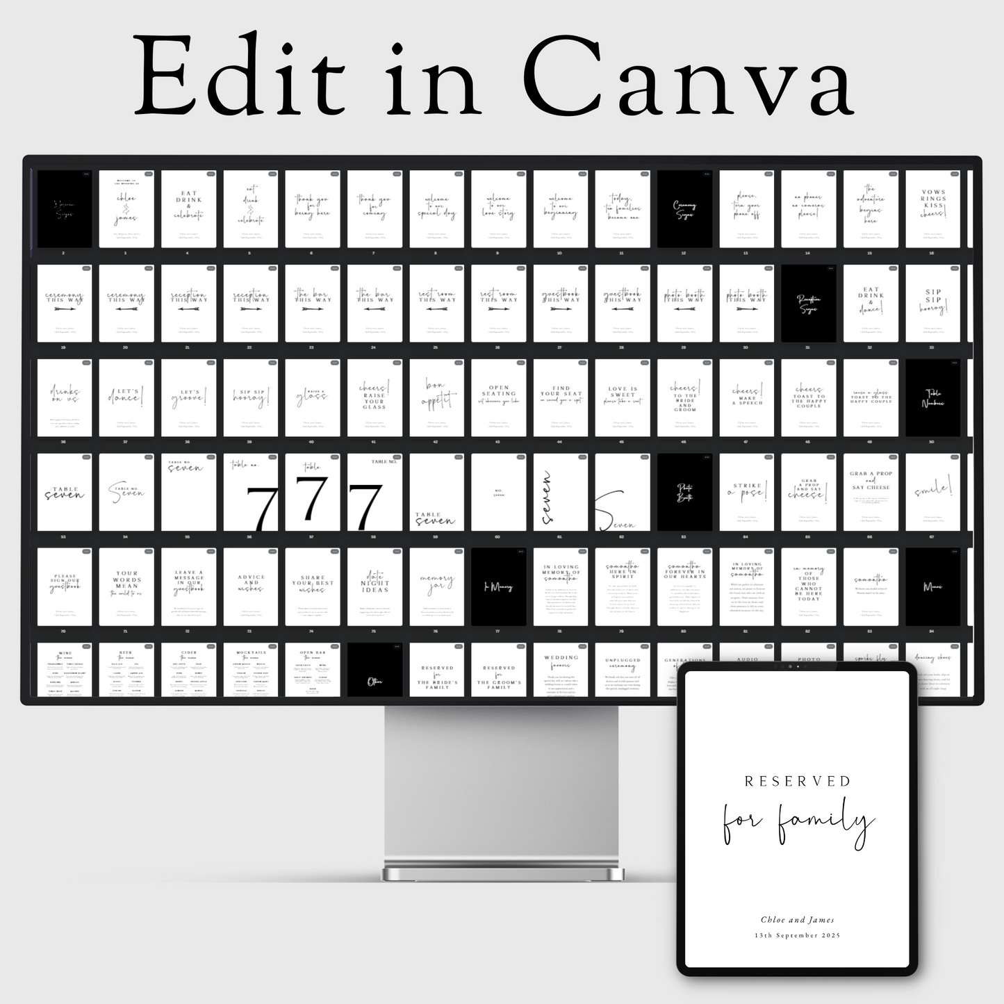 Edit in CanvaWedding Templates. www.elevatehervault.com