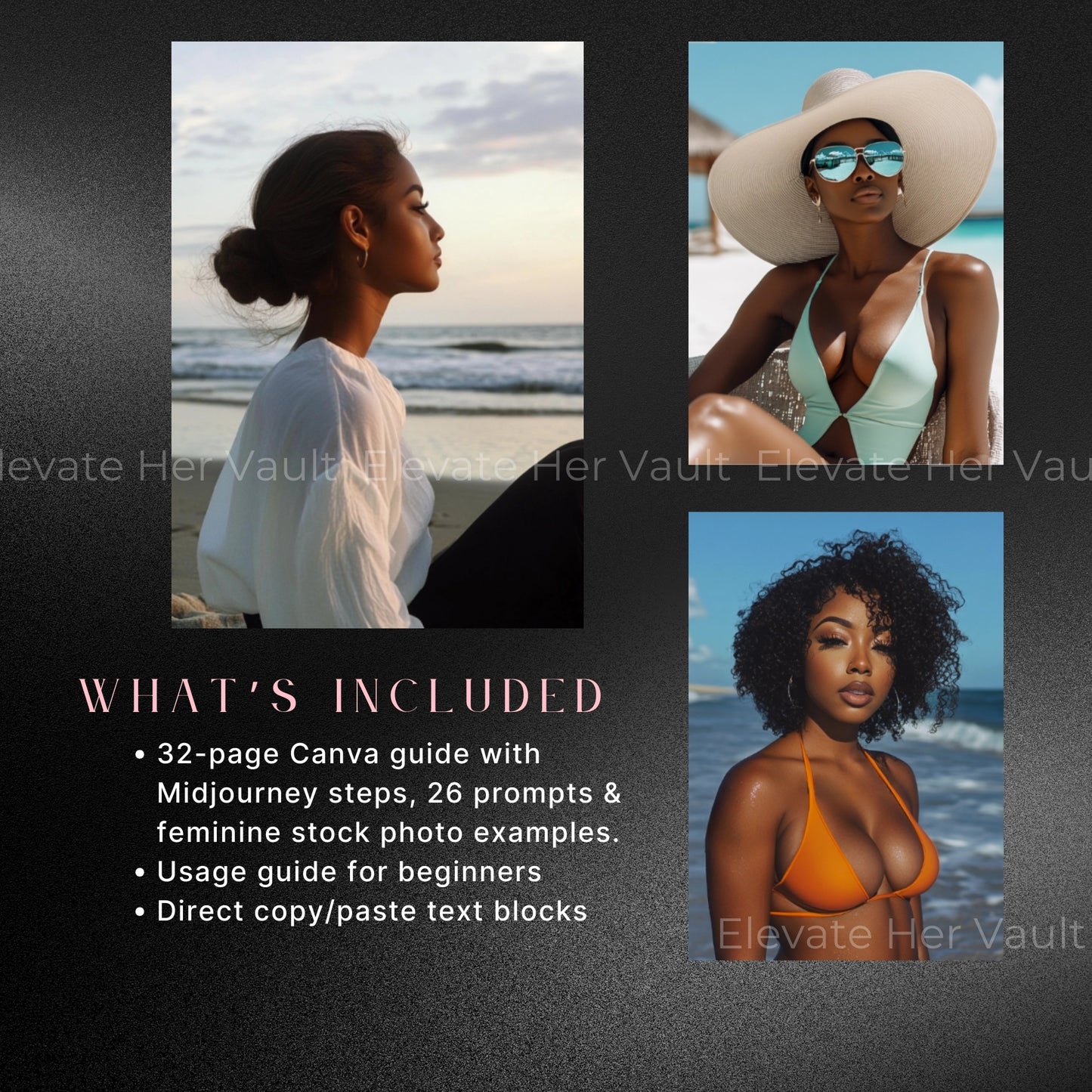 #AIForCreators, #VisualBrandingKit, #SmallBusinessTools, #SideHustleStarter, #CreatorToolkit, #StockPhotoGenerator, #AIStockPhotos, #CustomStockImages, #DigitalBrandAssets, #VisualContentPack www.elevatehervault.com