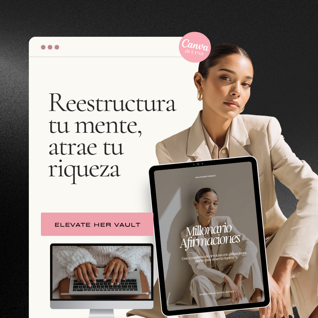 Guía y Cuaderno de Afirmaciones Millonarias | PLR & MRR en Español | Mentalidad de Riqueza y Abundancia