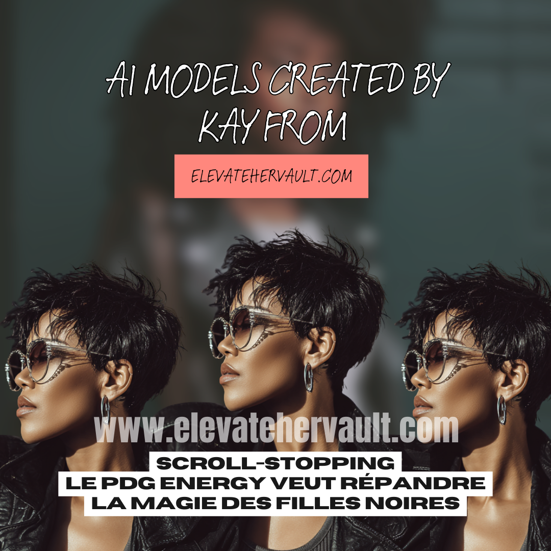 Three women with stylish hair and sunglasses, with promotional text overlay.