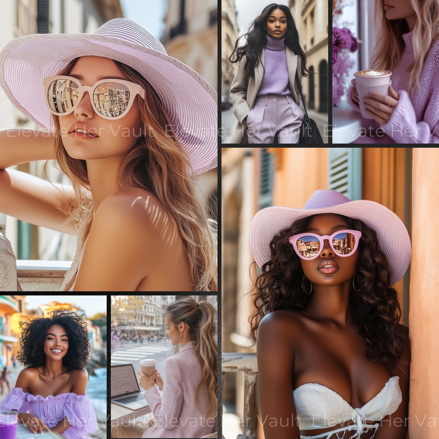 AI prompts for feminine personal brands, lavender lifestyle images with warmth and edge, content toolkit for creators and influencers, visual branding through aesthetic prompts, beauty meets personality in this MidJourney pack, luxury lifestyle digital visuals that convert, content examples perfect for lifestyle coaches and blogs, image variety for scroll-stopping content
www.elevatehervault.com