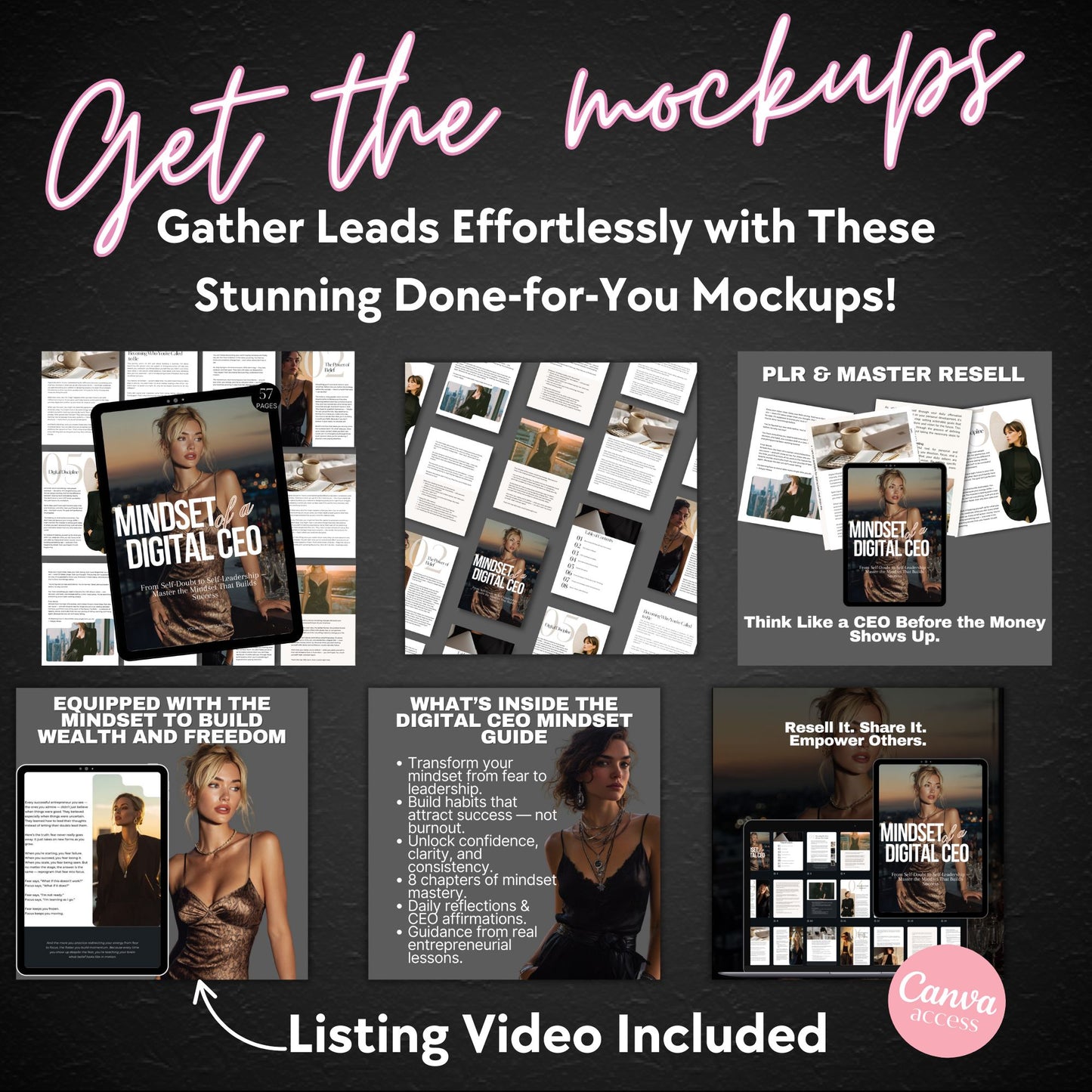 Becoming the Digital CEO (PLR Ebook) | Mindset Guide for Female Entrepreneurs | PLR & MRR | Business Growth Book