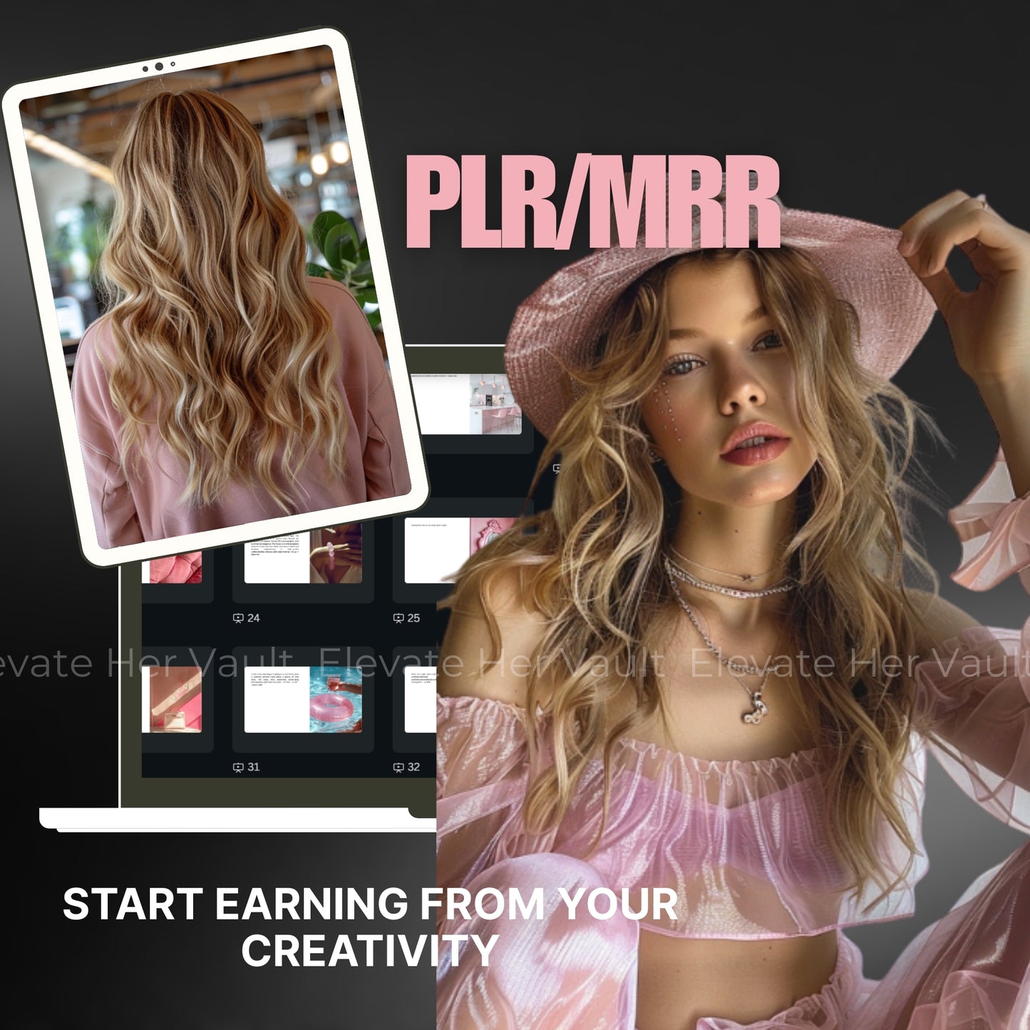MidJourney AI art prompts for resale, prompt bundle for digital visuals, create stock photos with AI tools, beginner MidJourney resources for creatives, editable AI prompts for branding, digital art made with prompts, pink aesthetic prompt pack, simple prompts for complex visuals, visual content creation with AI, soft-toned MidJourney toolkit
www.elevatehervault.com