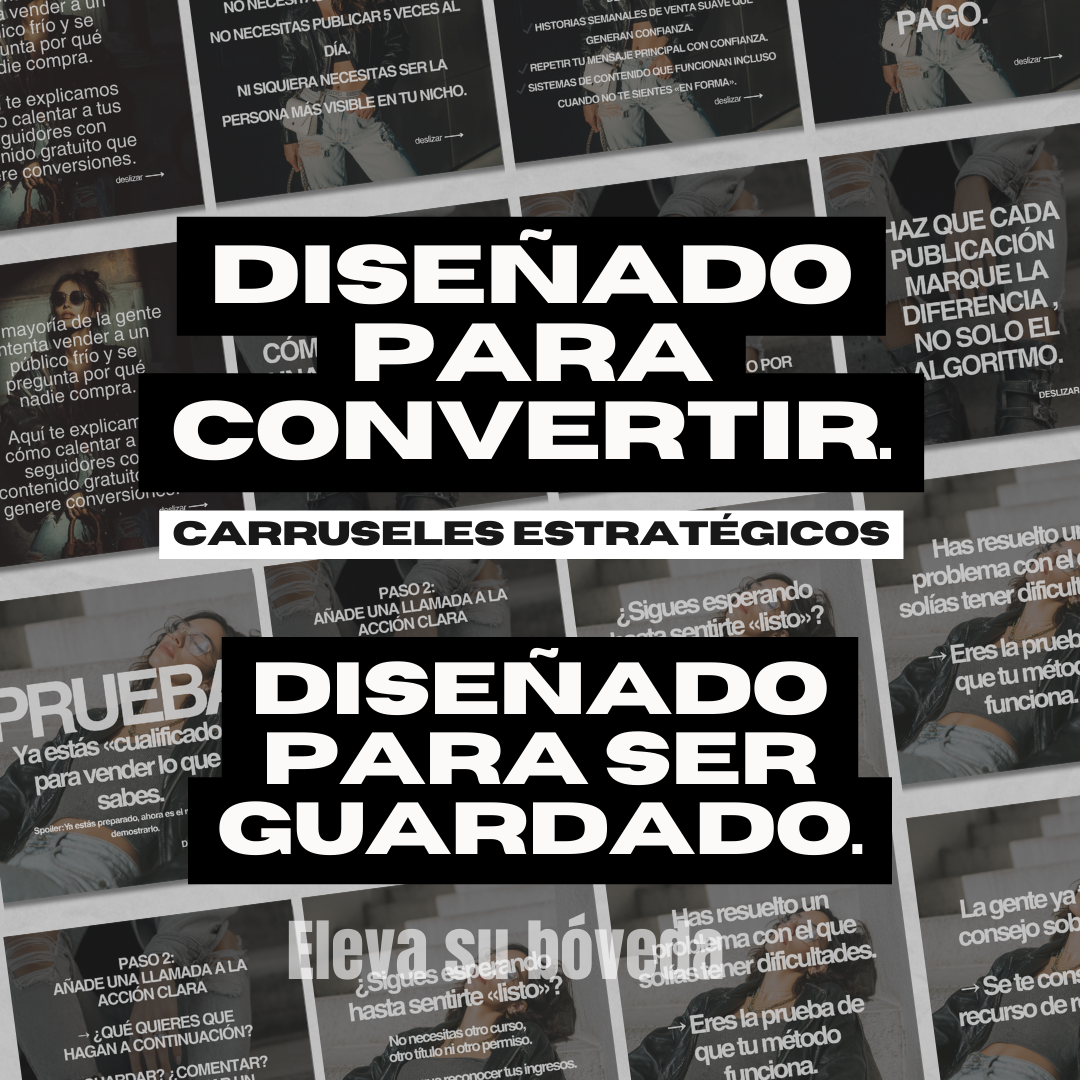 Instagram Carousel Posts Spanish Conversión Reina: Paquete Carrusel (Spanish Edition) PLR and MRR