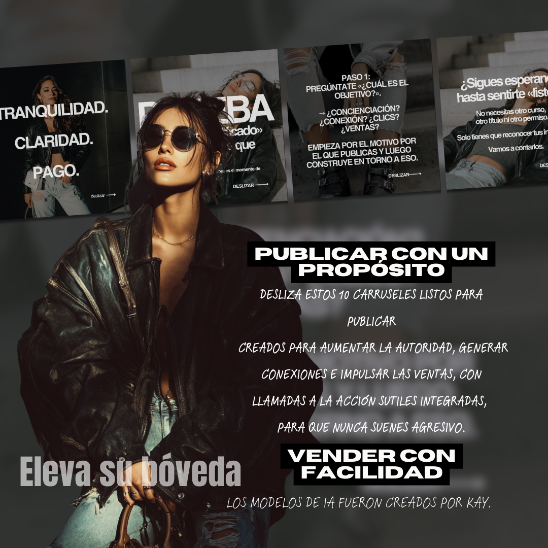 Instagram Carousel Posts Spanish Conversión Reina: Paquete Carrusel (Spanish Edition) PLR and MRR