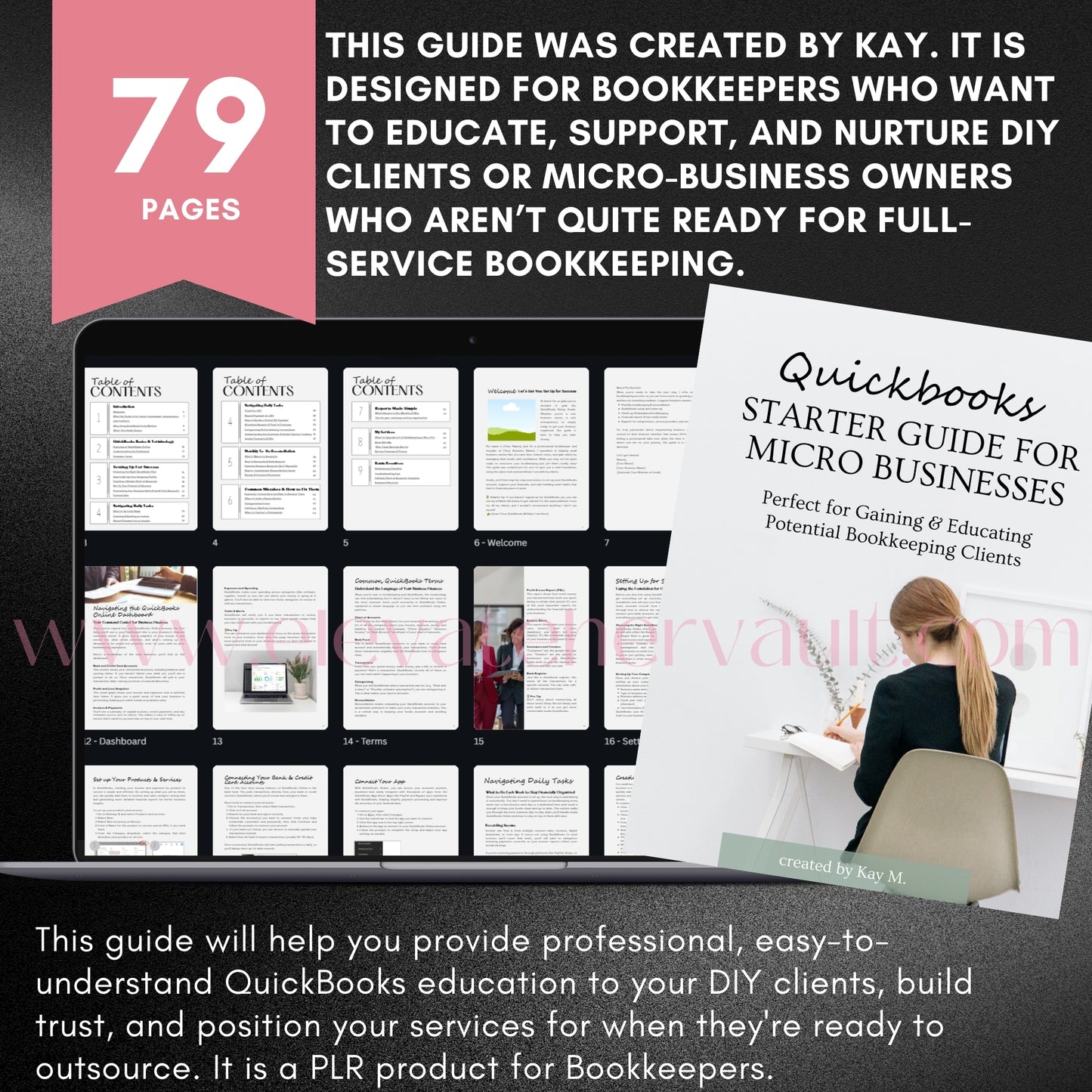 QuickBooks training, small business bookkeeping, beginner finance guide, financial literacy tool, QuickBooks checklist, monthly bookkeeping tasks, P&L report explained, digital finance guide, business budgeting help, DIY accounting tips, www.elevatehervault.com