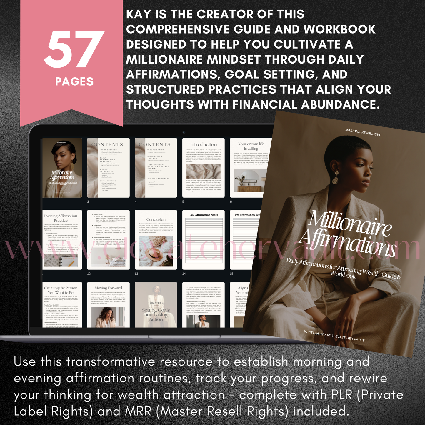 miilionaire affirmation guide and workook