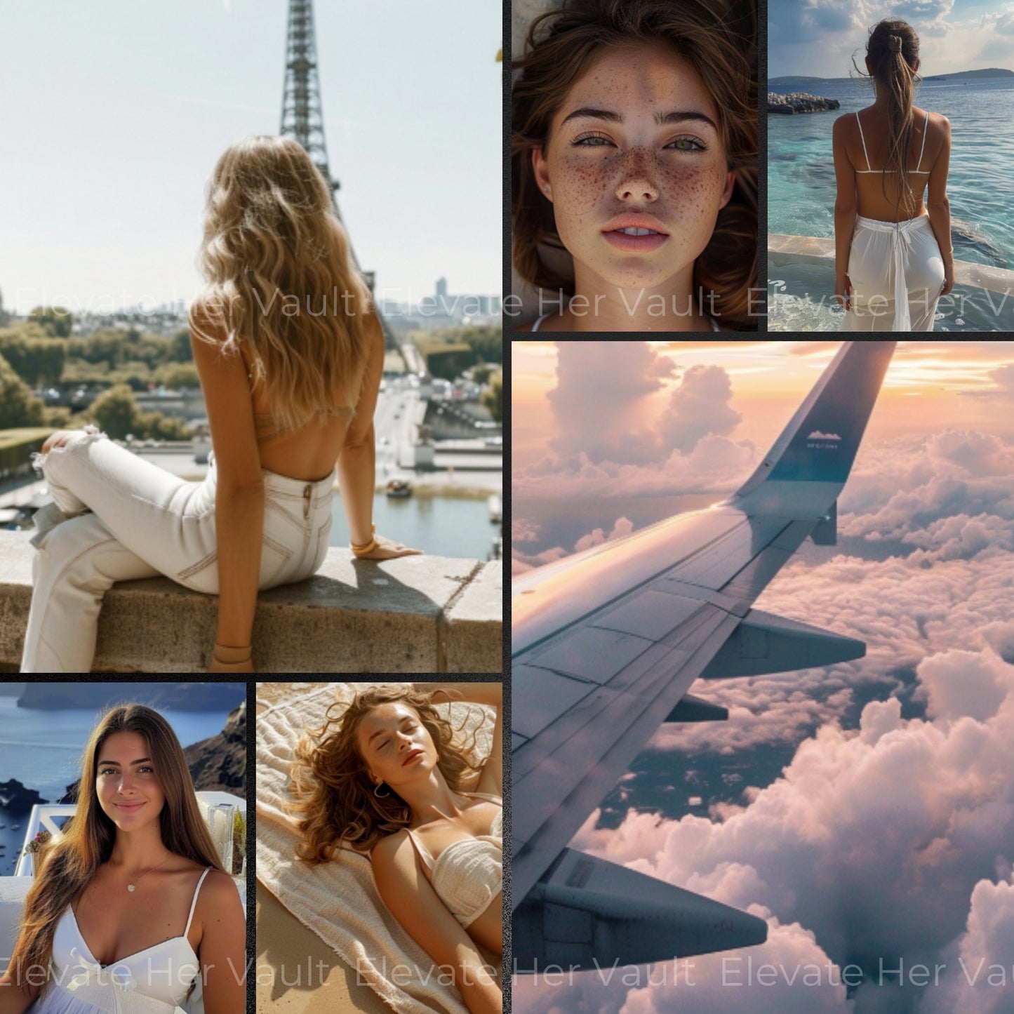 MidJourney prompts for travel and adventure creators, aesthetic content for glowing brands, digital visuals made for lifestyle storytelling, image prompts with a summer travel theme, warm-toned visuals made with AI, perfect for digital nomads and influencers, AI art that tells a story visually, soft glam travel visuals with MidJourney, photo-perfect visuals without the photography gear
www.elevatehervault.com