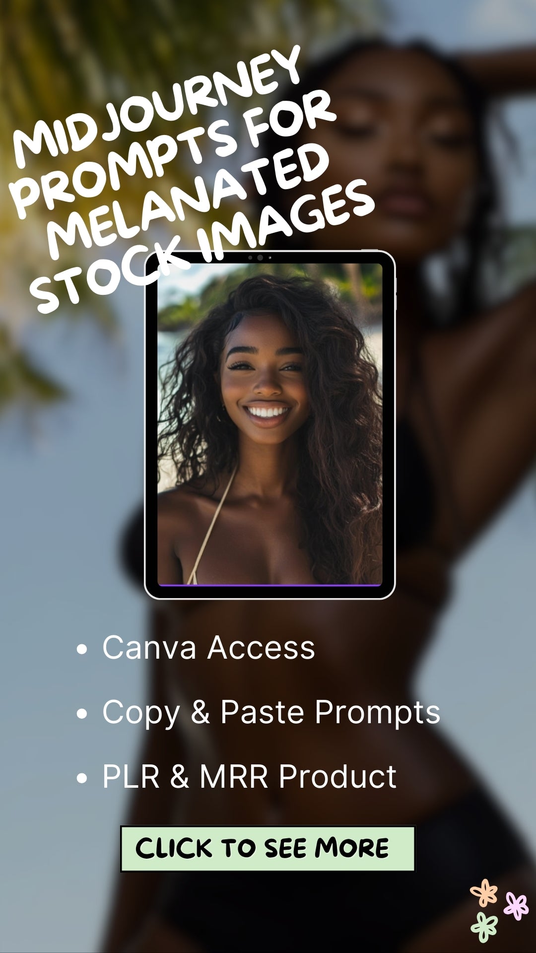 AI Image Prompts for Melanin Creators – Midjourney Training + Stock Photo Toolkit with MRR