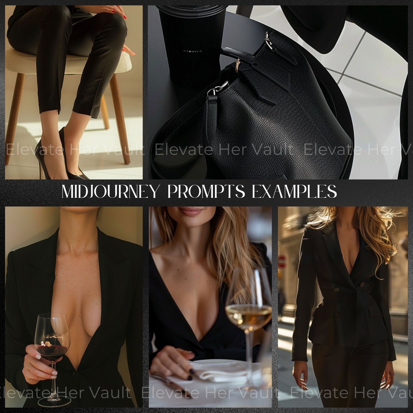Understand prompt layout and how AI images are built, beginner-friendly structure for beautiful outcomes, get clear on how to build your brand aesthetic, prompt breakdown for luxury branding use, easy guide to creating pro visuals with MidJourney, plug-and-play formatting for prompt customization
www.elevatehervault.com
