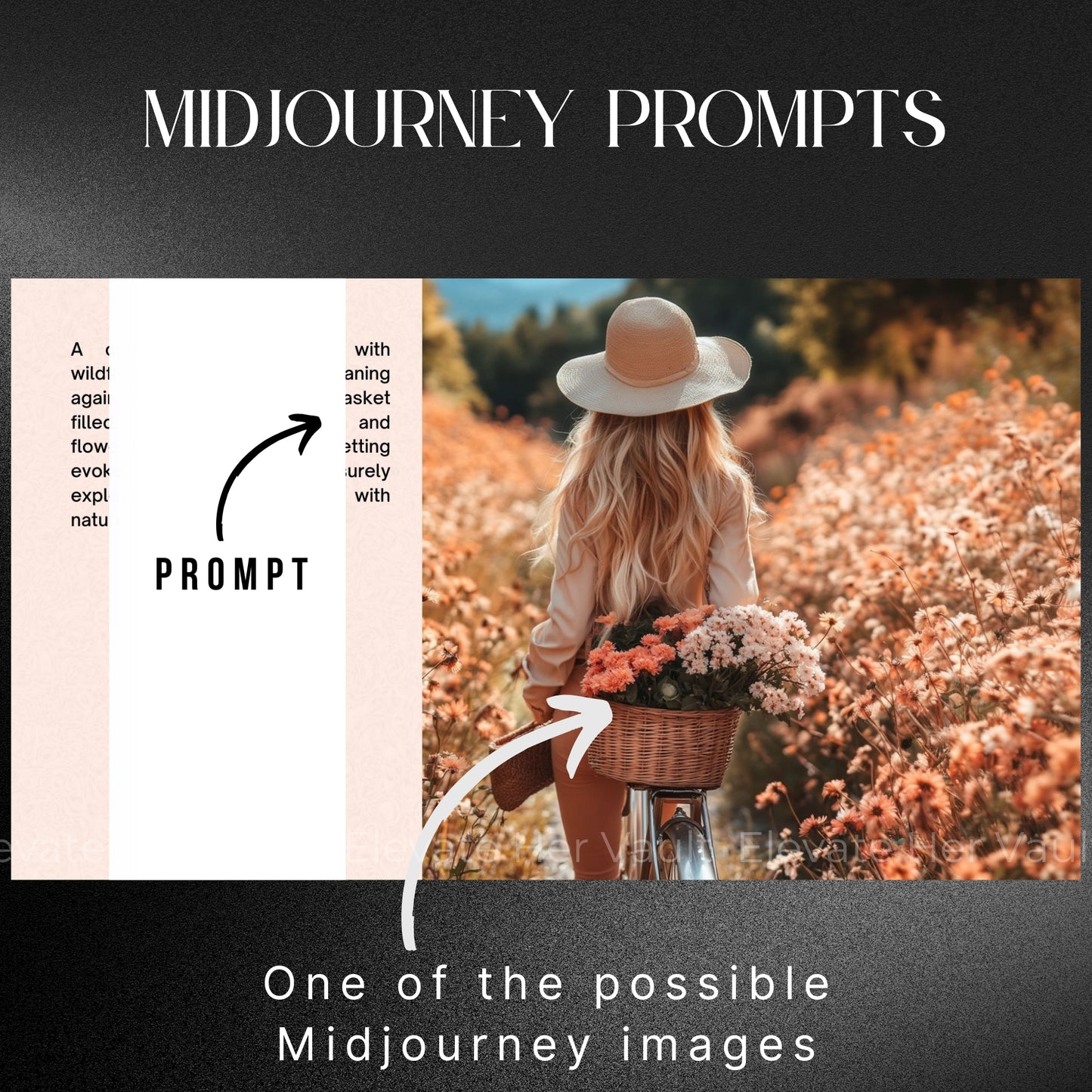 Includes 50 MidJourney prompts for calm content, AI image examples to guide you visually, full Canva guide for content creation, feminine visual prompts with instructions, what’s inside the Serene & Styled toolkit, soft brand visuals made for creators, full visual branding solution using AI, edit and adapt prompts to your unique style, done-for-you content with editable templates
www.elevatehervault.com
