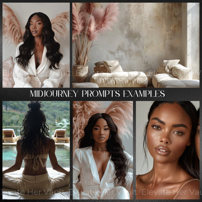 Black Girl Magic MidJourney Prompts + Stock Photos - Create Images PLR MRR