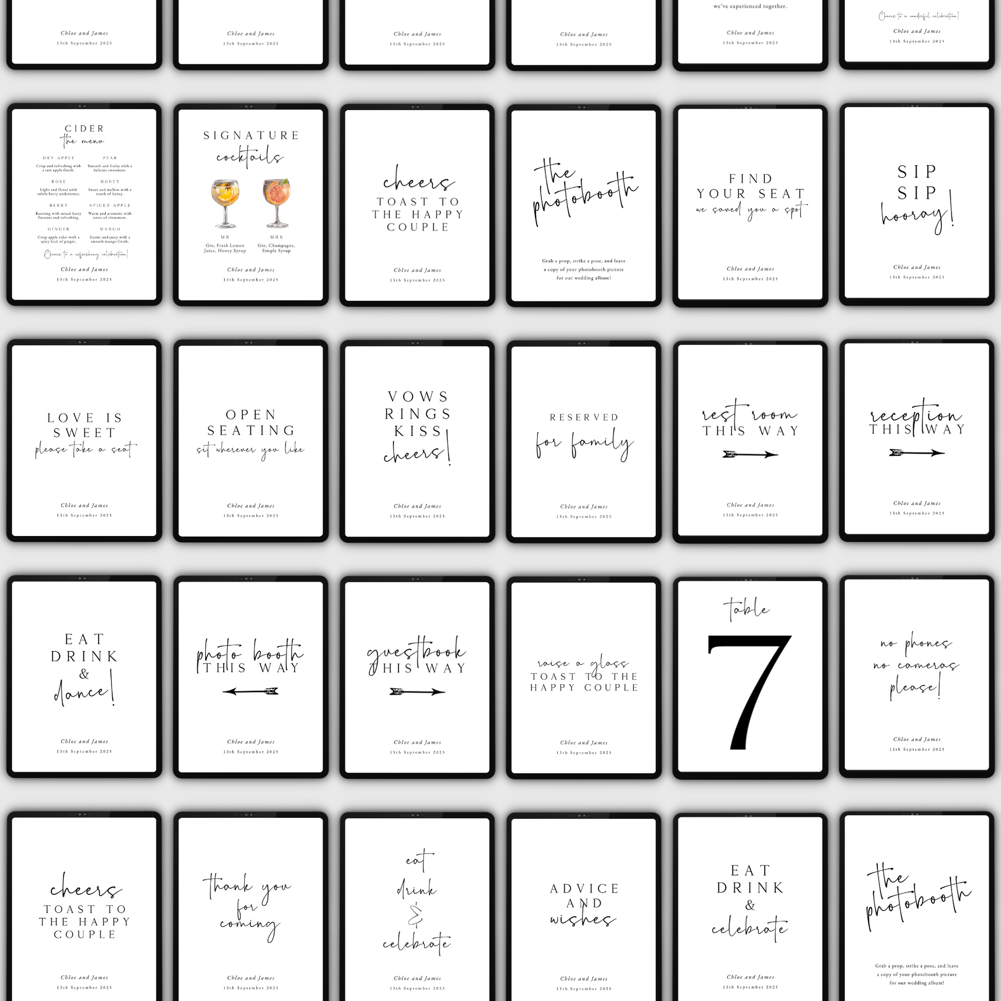 white wedding templates. www.elevatehervault.com