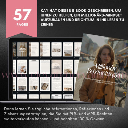 Millionärs Affirmationen Guide & Workbook | PLR + MRR Lizenz Affirmation Guide In German