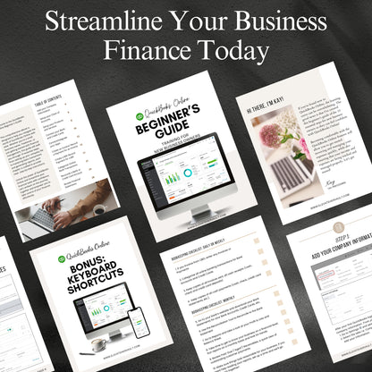 QuickBooks client onboarding tool, freelancer finance help, QuickBooks shortcut bonus, beginner-friendly QuickBooks workbook, financial basics for business, QBO simplified training, easy-to-follow QBO guide, startup accounting tips, ebook for virtual assistants, www.elevatehervault.com