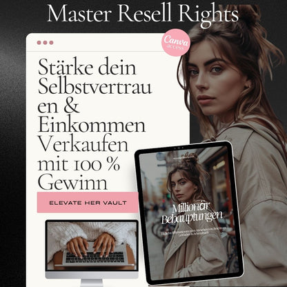 Millionärs Affirmationen Guide & Workbook | PLR + MRR Lizenz Affirmation Guide In German