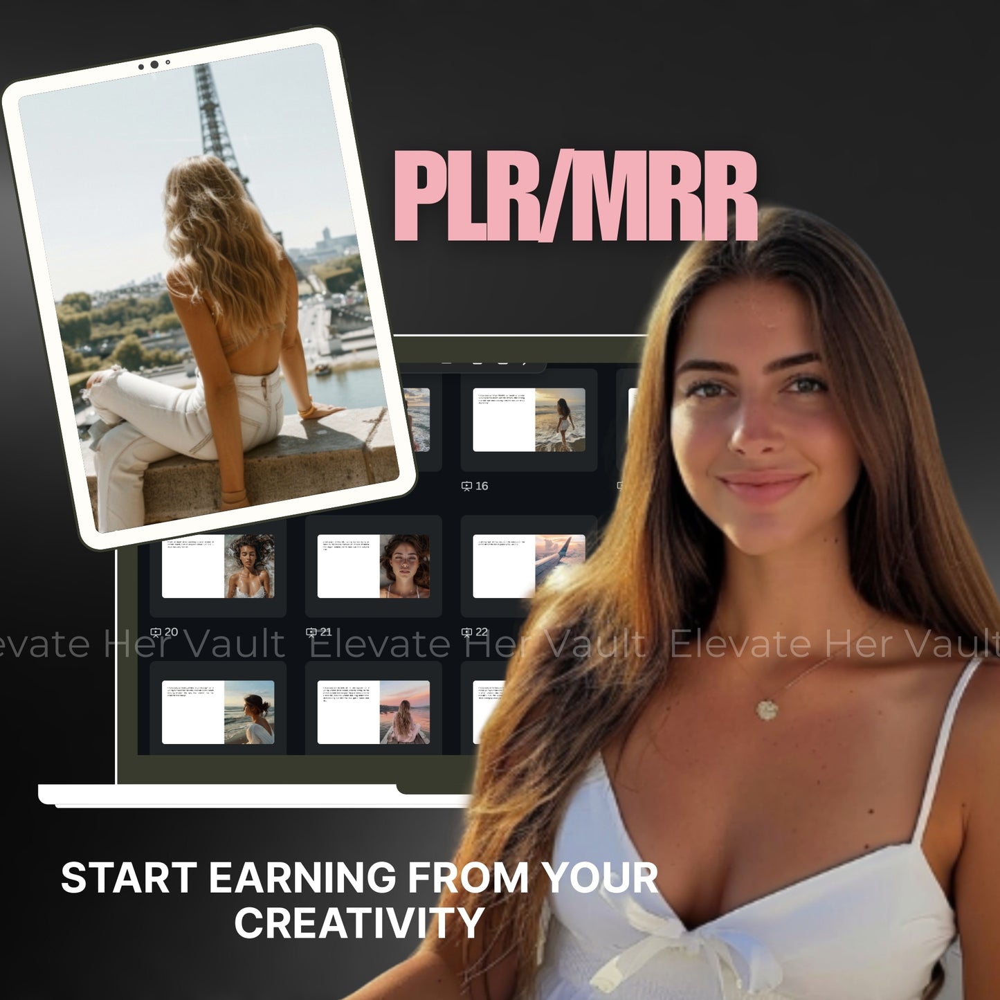 MidJourney prompts with full PLR and MRR resale rights, start earning with digital products fast, make passive income selling AI prompts, ready-to-sell visual content toolkit, digital resale business for creators, create and profit from AI visuals, PLR prompt pack for lifestyle brands, resell your own version of this toolkit, beginner-friendly resell rights included
www.elevatehervault.com