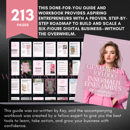 plug-and-play PLR, Canva ebook for businesswomen, resellable digital product, pink business planner, digital launch kit, online business success plan, PLR for coaches and creators, professional branding template, editable workbook bundle, www.elevatehervault.com