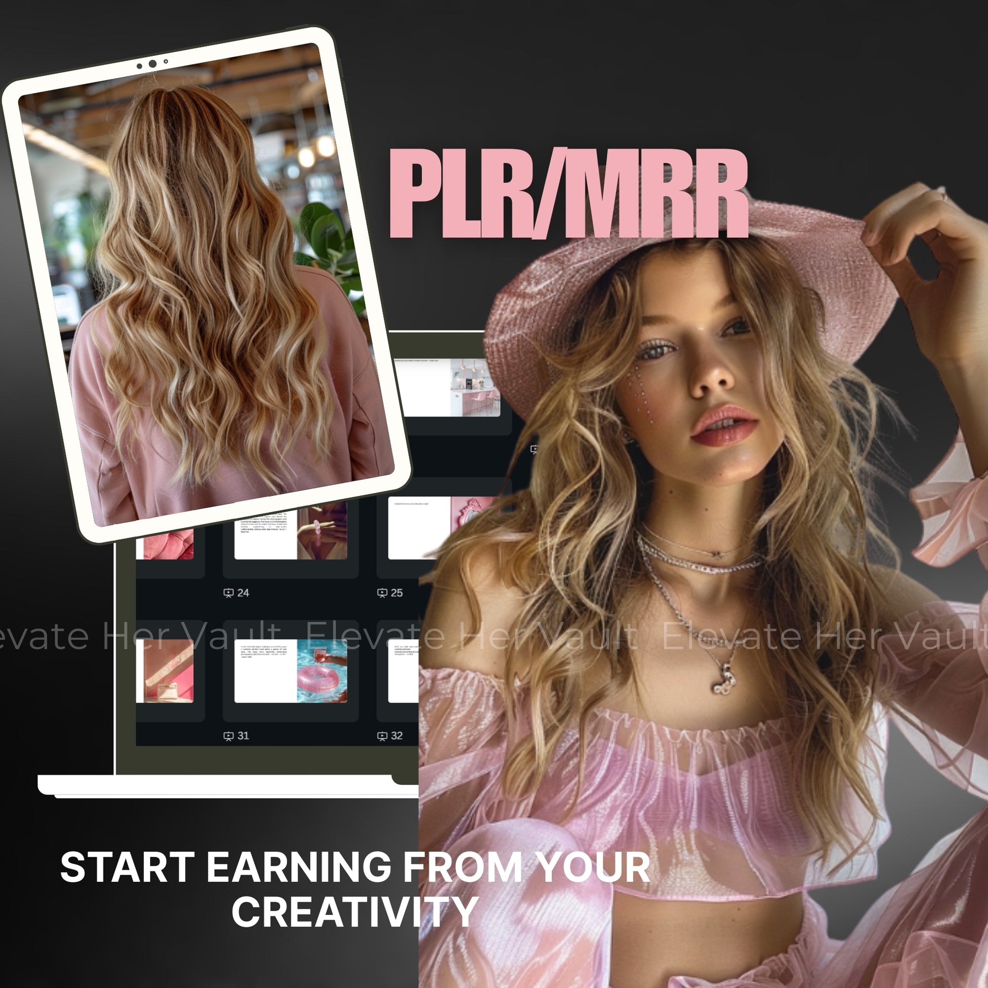 MidJourney AI art prompts for resale, prompt bundle for digital visuals, create stock photos with AI tools, beginner MidJourney resources for creatives, editable AI prompts for branding, digital art made with prompts, pink aesthetic prompt pack, simple prompts for complex visuals, visual content creation with AI, soft-toned MidJourney toolkit
www.elevatehervault.com