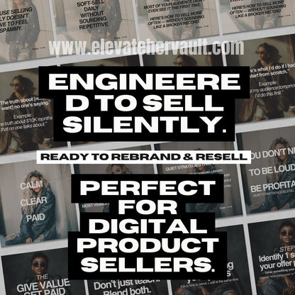 Digital Marketing Carousel Pack – Dark Aesthetic Canva Templates | Faceless Marketing | PLR & MRR | Boss Babe Content