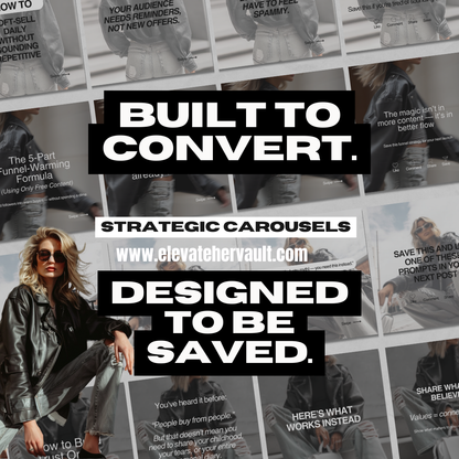 Faceless Digital Marketing Carousel Posts MRR PLR Canva Templates Resell Rights Social Media Faceless Instagram Marketing