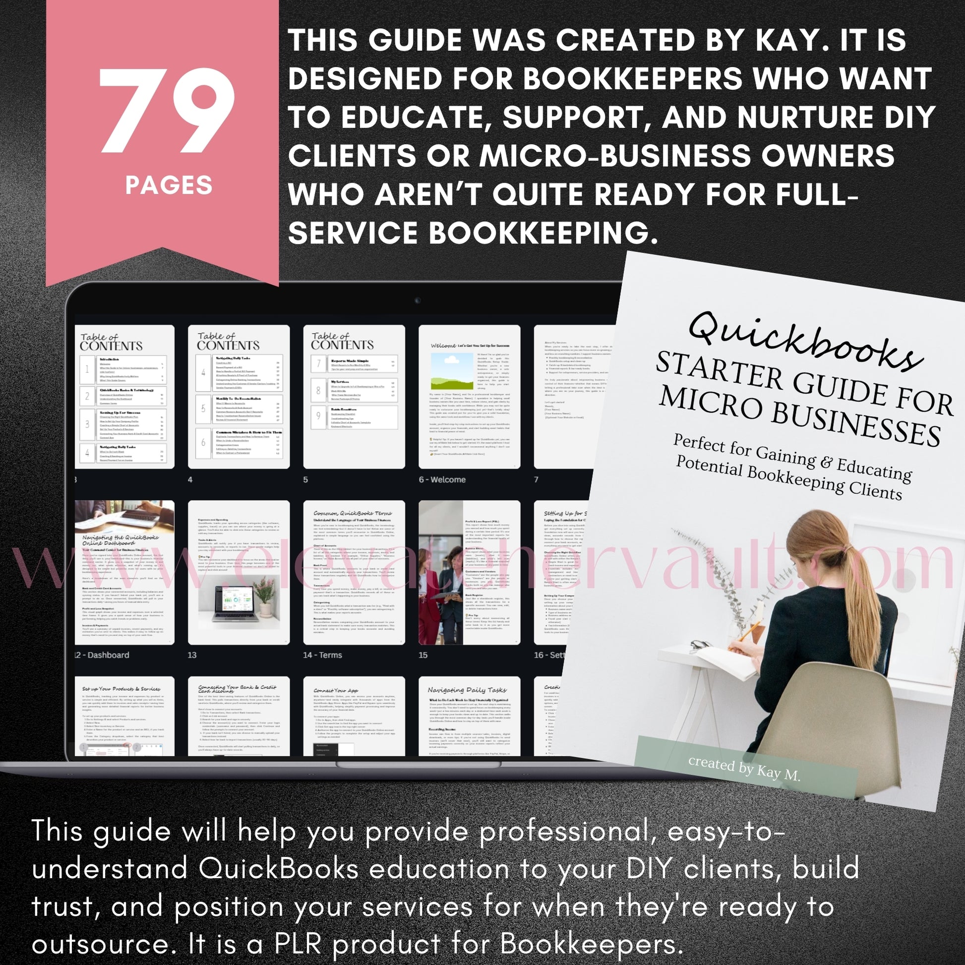 QuickBooks training, small business bookkeeping, beginner finance guide, financial literacy tool, QuickBooks checklist, monthly bookkeeping tasks, P&L report explained, digital finance guide, business budgeting help, DIY accounting tips, www.elevatehervault.com