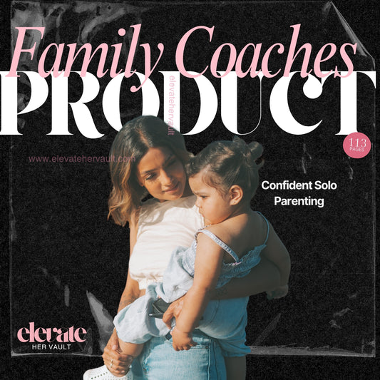 parenting guide Canva template, PLR ebook for moms, solo mom business tool, done-for-you parenting content, digital guide for family brands, editable ebook for resale, parenting course content, nurturing parent resource, parenting strategies PDF, passive income product, www.elevatehervault.com