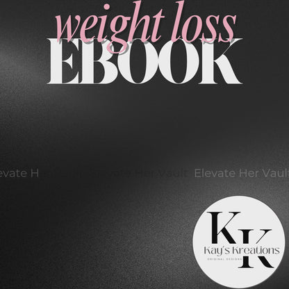 Weight loss devotional eBook video mockup thumbnail featuring “Temple Goals” branding. www.elevatehervault.com