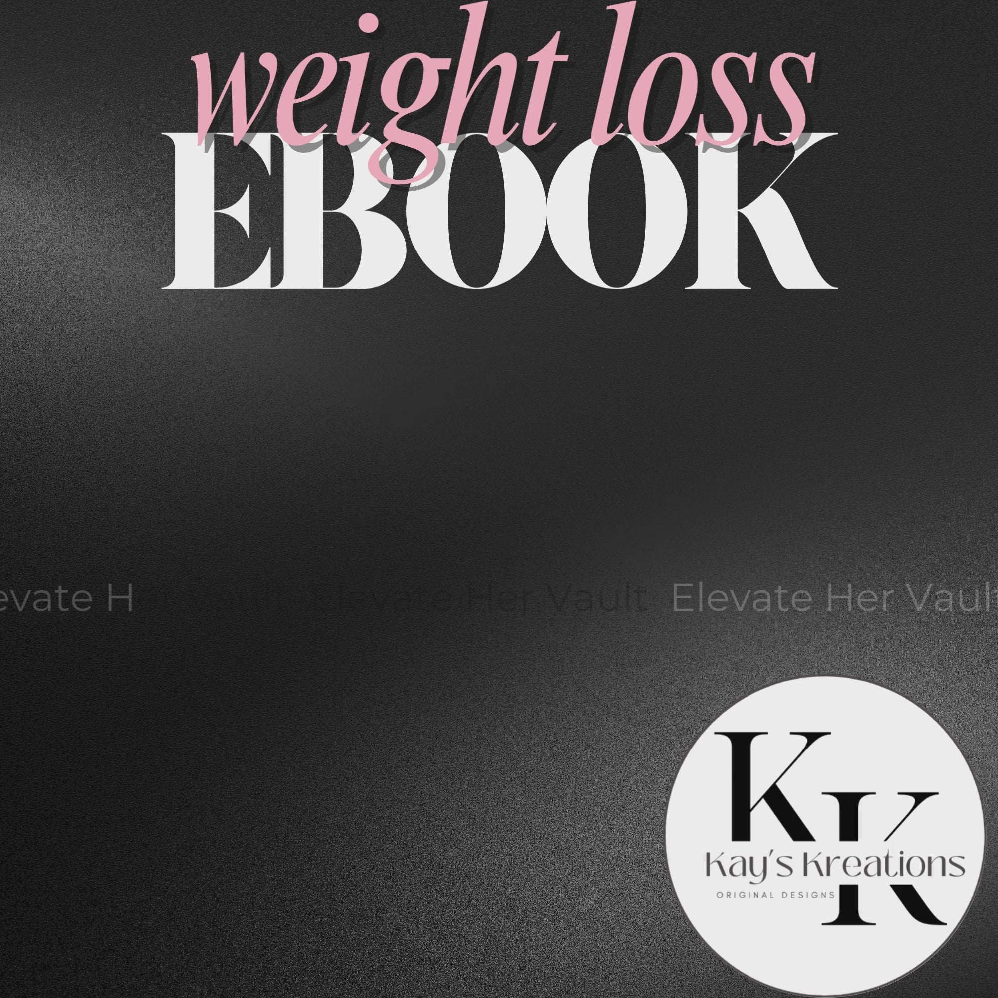 Weight loss devotional eBook video mockup thumbnail featuring “Temple Goals” branding. www.elevatehervault.com