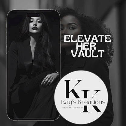 Contact sheet grid of monochrome modest fashion portraits — www.elevatehervault.com