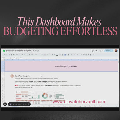 how to use budgeting spreadsheet, video tutorial for Google Sheets budget, Excel budget setup guide, budgeting spreadsheet walkthrough, finance template explainer video, personal finance setup video, budget tracker demo, digital product usage video, Excel for beginners budget video, smart dashboard video guide, financial planner video mockup, budget tracker tutorial, annual dashboard how-to, Google Sheets video setup, resellable budget template video, Excel monthly budget walkthrough, MRR product demo video