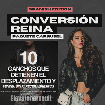 Instagram Carousel Posts Spanish Conversión Reina: Paquete Carrusel (Spanish Edition) PLR and MRR