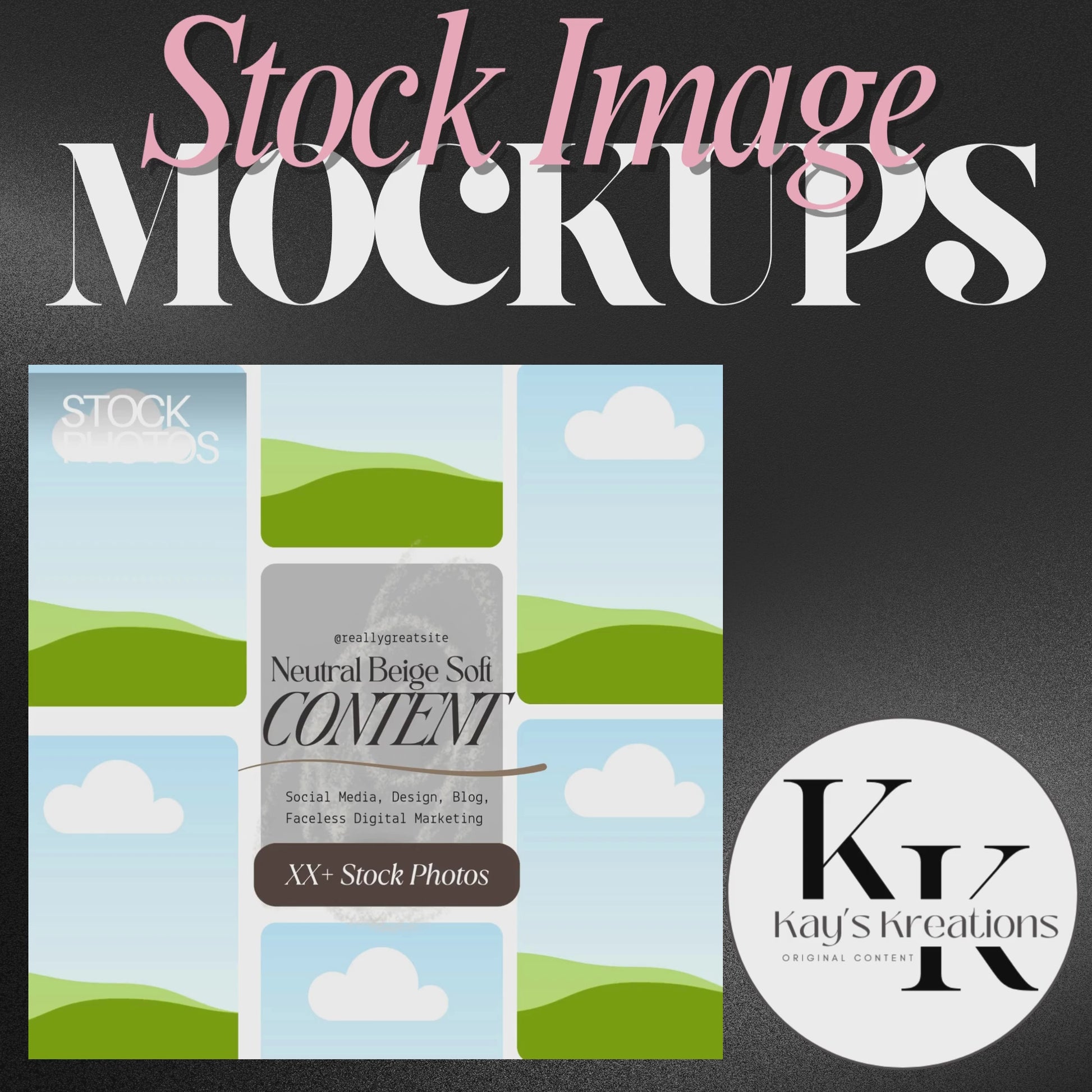Canva stock mockups examples with editable image frames and styled layout for personal use – www.elevatehervault.com